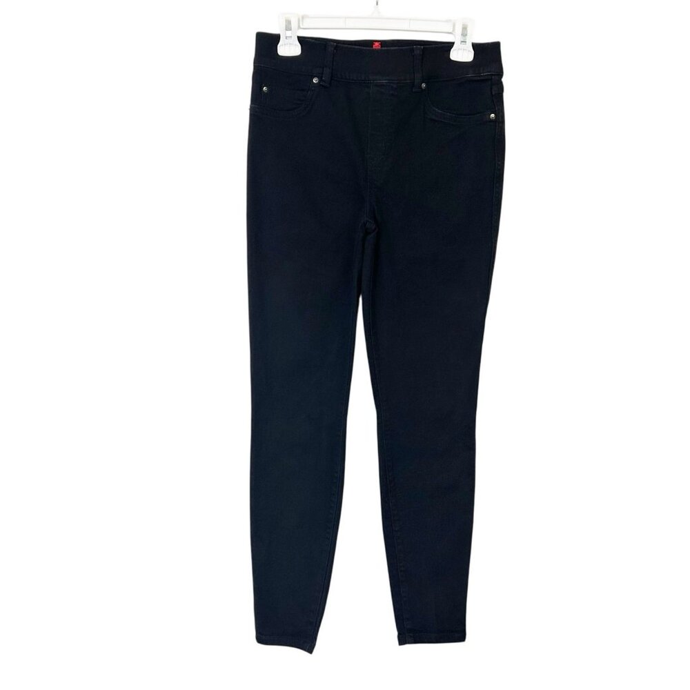 Spanx Ankle Skinny Jeans Women’s Size Medium Black Pull On‎